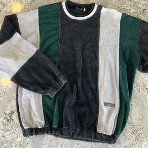 Vintage Vertical Striped Tosani Sweater